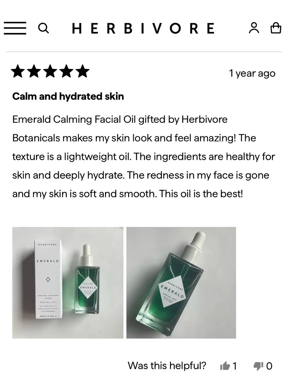 HERBIVORE emerald hemp